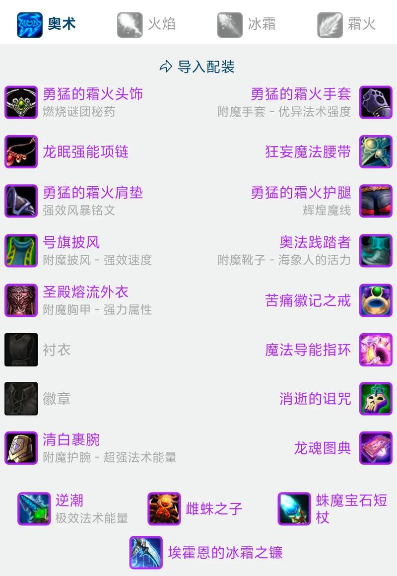 《2021魔兽世界法师装备全攻略：属性搭配与套装选择》