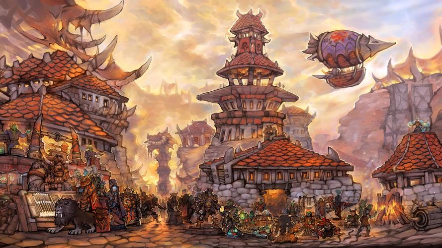 《魔兽世界：传奇之旅的震撼画卷》